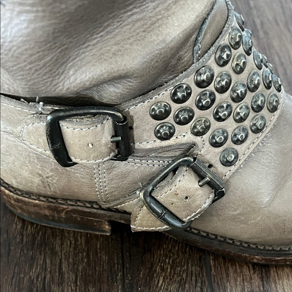Frye Studded Ankle Boots in Tan - Picture 4 of 4